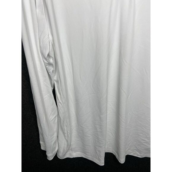 Ibkul Men's Long Sleeve White Shirt Size XL UPF 50 Polo - Picture 8 of 15